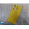 Чехол силиконовый Tecno Spark 10 Pro Soft Touch матовый желтый