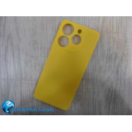 Чехол силиконовый Tecno Spark 10 Pro Soft Touch матовый желтый