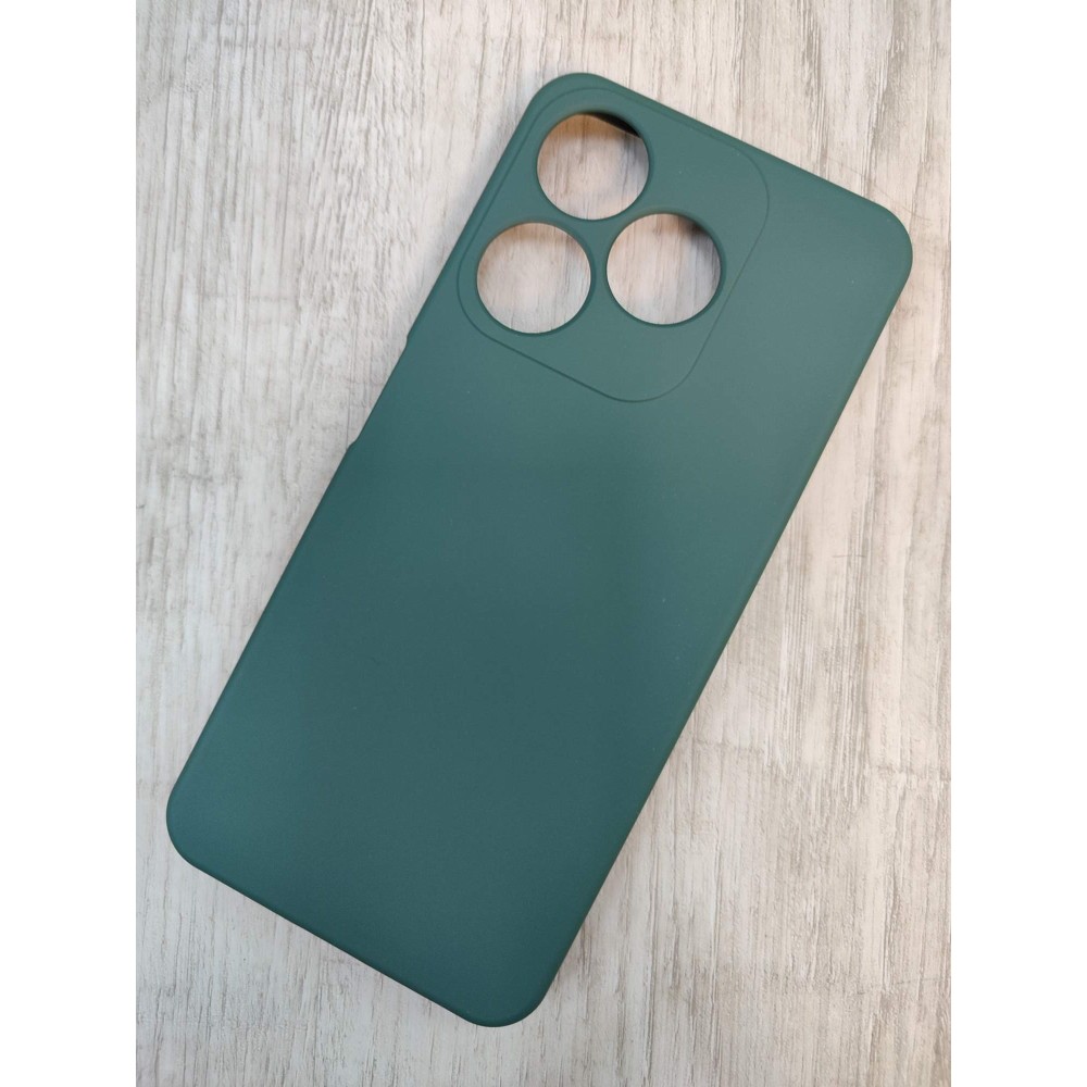 Чехол силиконовый Tecno Spark 10 Silicone Cover Nano темно-зеленый