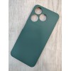 Чехол силиконовый Tecno Spark 10 Silicone Cover Nano темно-зеленый