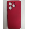 Чехол силиконовый Tecno Spark 20/20С Silicone Cover Nano 2mm вишневый