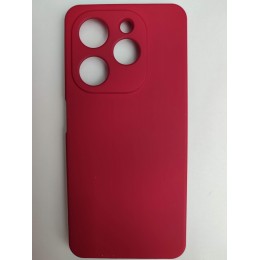 Чехол силиконовый Tecno Spark 20/20С Silicone Cover Nano 2mm вишневый