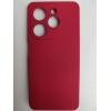 Чехол силиконовый Tecno Spark 20/20С Silicone Cover Nano вишневый