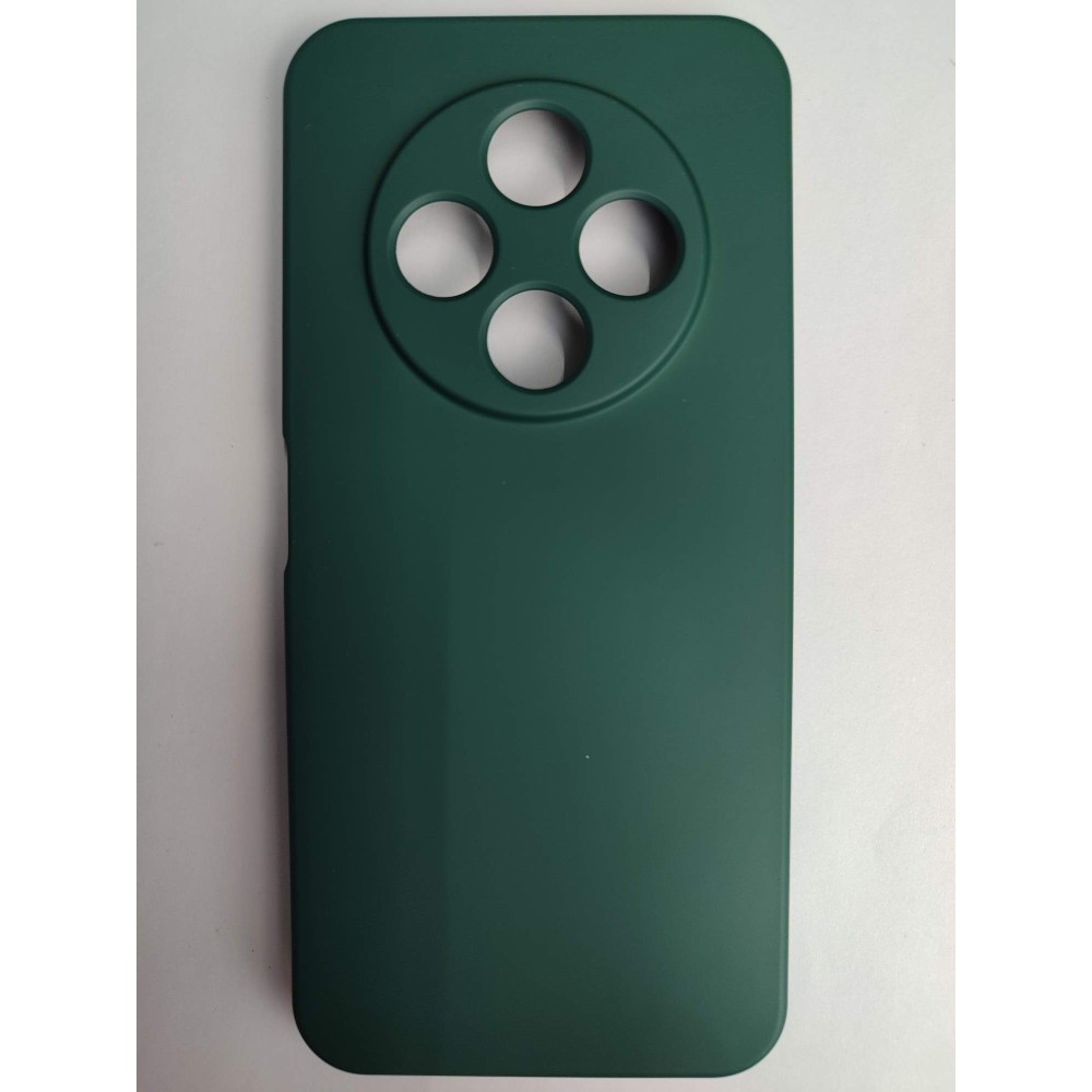 Чехол силиконовый Tecno Spark 30С Silicone Cover Nano темно-зеленый