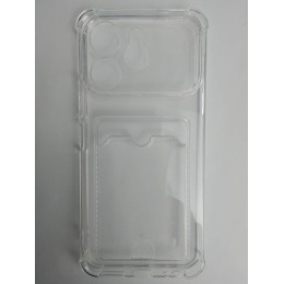 Чехол силиконовый Tecno Spark 40 с визитницей прозрачный