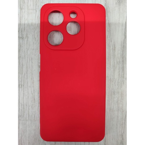 Чехол силиконовый Tecno Spark Go 2024/Pop 8 Silicone Cover Nano 2mm красный