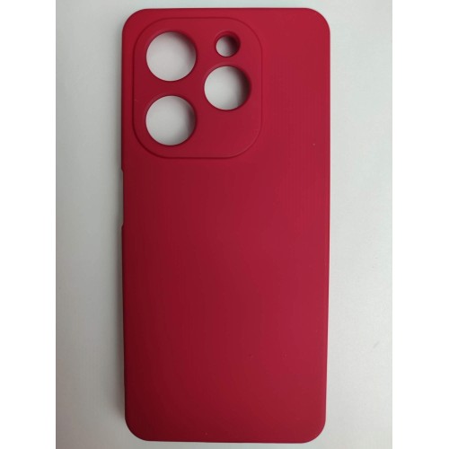 Чехол силиконовый Tecno Spark Go 2024/Pop 8 Silicone Cover Nano 2mm вишневый