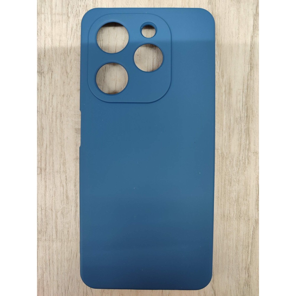 Чехол силиконовый Tecno Spark Go 2024/Pop 8 Silicone Cover Nano темно-синий
