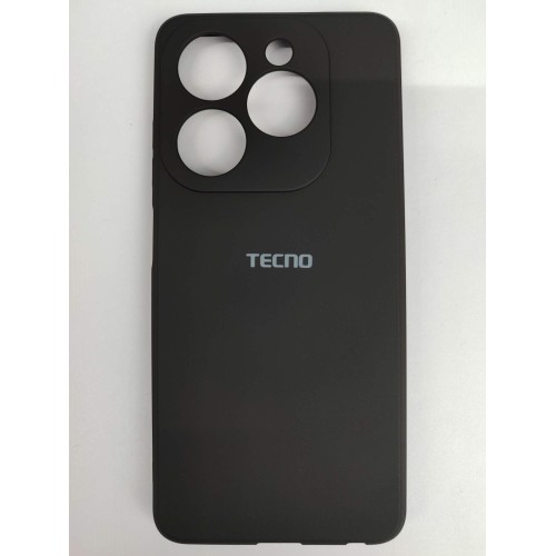 Чехол силиконовый Tecno Spark Go 2024/Pop 8 Silicone Cover с лого черный