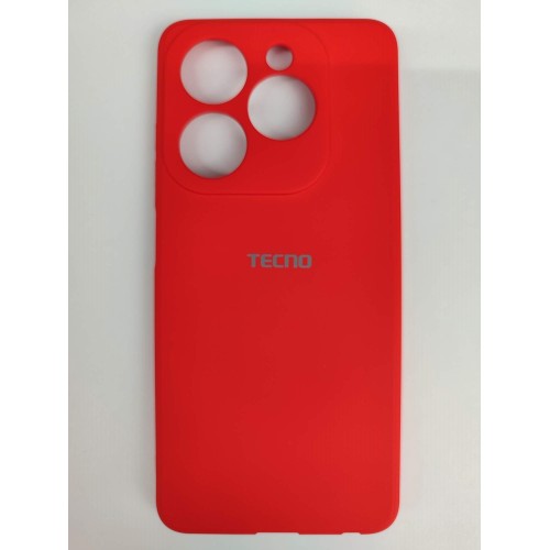 Чехол силиконовый Tecno Spark Go 2024/Pop 8 Silicone Cover с лого красный