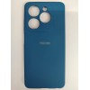 Чехол силиконовый Tecno Spark Go 2024/Pop 8 Silicone Cover с лого темно-синий