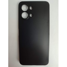 Чехол силиконовый Tecno Spark Go3 матовый с защитой камеры черный