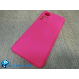 Чехол силиконовый Xiaomi 12 Pro Silicone Cover фуксия