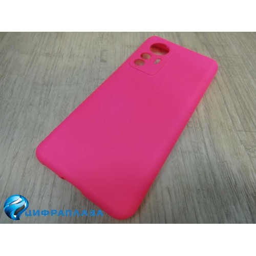 Чехол силиконовый Xiaomi 12 T Silicone Cover фуксия