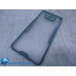 Чехол силиконовый Xiaomi Poco X3 Limpid Case темно-зеленый