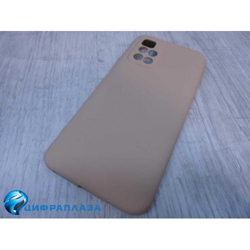 Чехол силиконовый Xiaomi Redmi 10 Silicone Cover бежевый