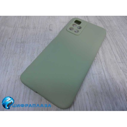Чехол силиконовый Xiaomi Redmi 10 Soft Touch матовый фисташковый