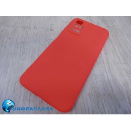 Чехол силиконовый Xiaomi Redmi 10 Soft Touch матовый красный