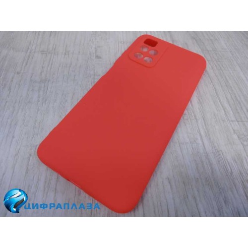 Чехол силиконовый Xiaomi Redmi 10 Soft Touch матовый красный