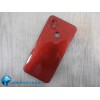 Чехол силиконовый Xiaomi Redmi 10A Fashion с блестками и защитой камеры красный