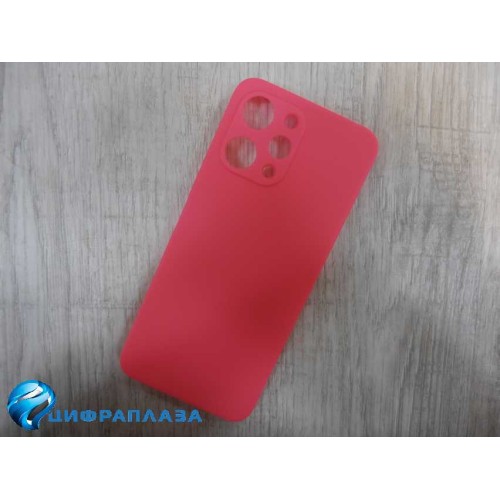 Чехол силиконовый Xiaomi Redmi 12 Soft Touch матовый фуксия