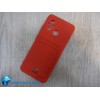 Чехол силиконовый Xiaomi Redmi 12C матовый цветной с визитницей красный