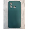 Чехол силиконовый Xiaomi Redmi 12C Silicone Case New Era темно-зеленый