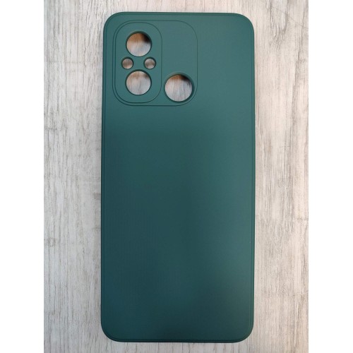 Чехол силиконовый Xiaomi Redmi 12C Silicone Case New Era темно-зеленый