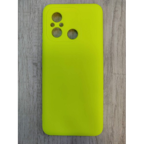 Чехол силиконовый Xiaomi Redmi 12C Silicone Cover Nano 2mm салатовый