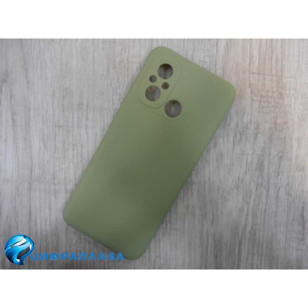 Чехол силиконовый Xiaomi Redmi 12C Soft Touch матовый фисташковый
