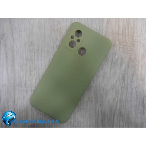 Чехол силиконовый Xiaomi Redmi 12C Soft Touch матовый фисташковый