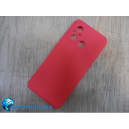 Чехол силиконовый Xiaomi Redmi 12C Soft Touch матовый фуксия