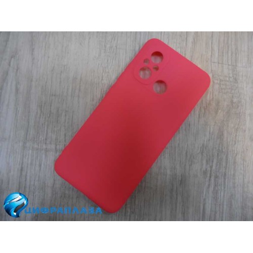 Чехол силиконовый Xiaomi Redmi 12C Soft Touch матовый фуксия