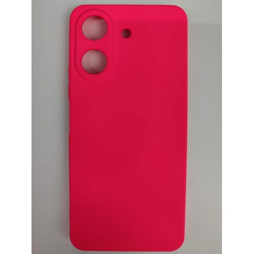 Чехол силиконовый Xiaomi Redmi 13/13C/Poco C65 Silicone Cover без лого фуксия