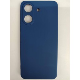 Чехол силиконовый Xiaomi Redmi 13/13C/Poco C65 Silicone Cover без лого темно-синий