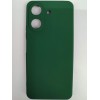 Чехол силиконовый Xiaomi Redmi 13/13C/Poco C65 Silicone Cover без лого темно-зеленый