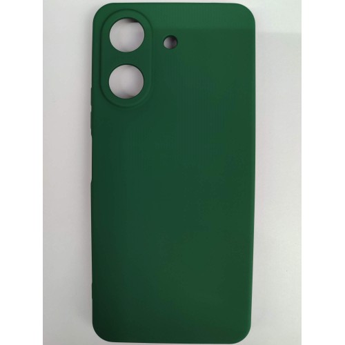 Чехол силиконовый Xiaomi Redmi 13/13C/Poco C65 Silicone Cover без лого темно-зеленый