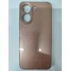 Чехол силиконовый Xiaomi Redmi 13C/POCO C65 блестки с защитой камеры шоколадный
