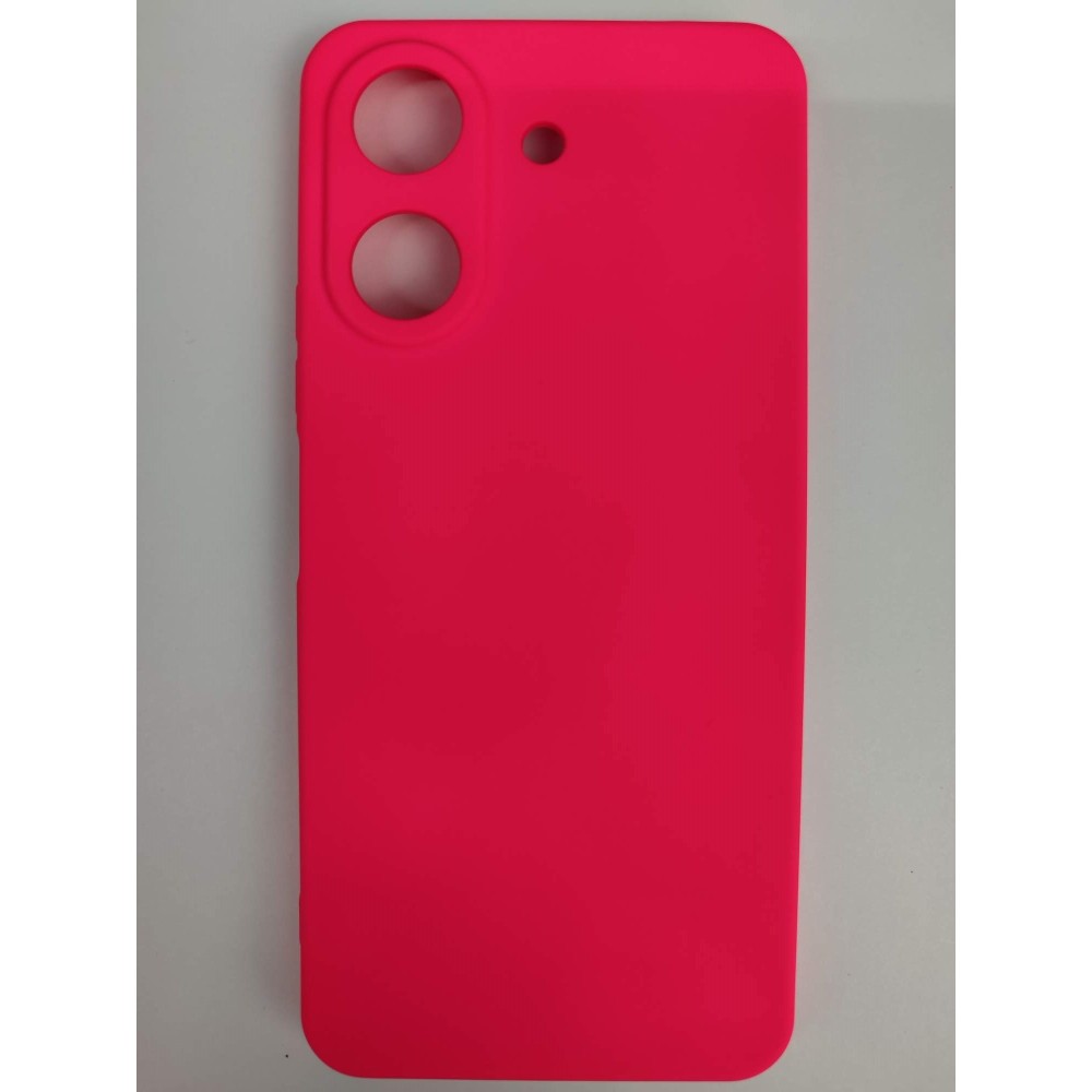 Чехол силиконовый Xiaomi Redmi 13C/POCO C65 Silicone Case без лого фуксия