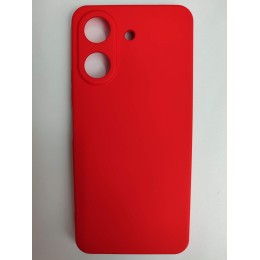 Чехол силиконовый Xiaomi Redmi 13C/POCO C65 Silicone Case без лого красный