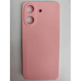 Чехол силиконовый Xiaomi Redmi 13C/POCO C65 Silicone Case без лого розовый