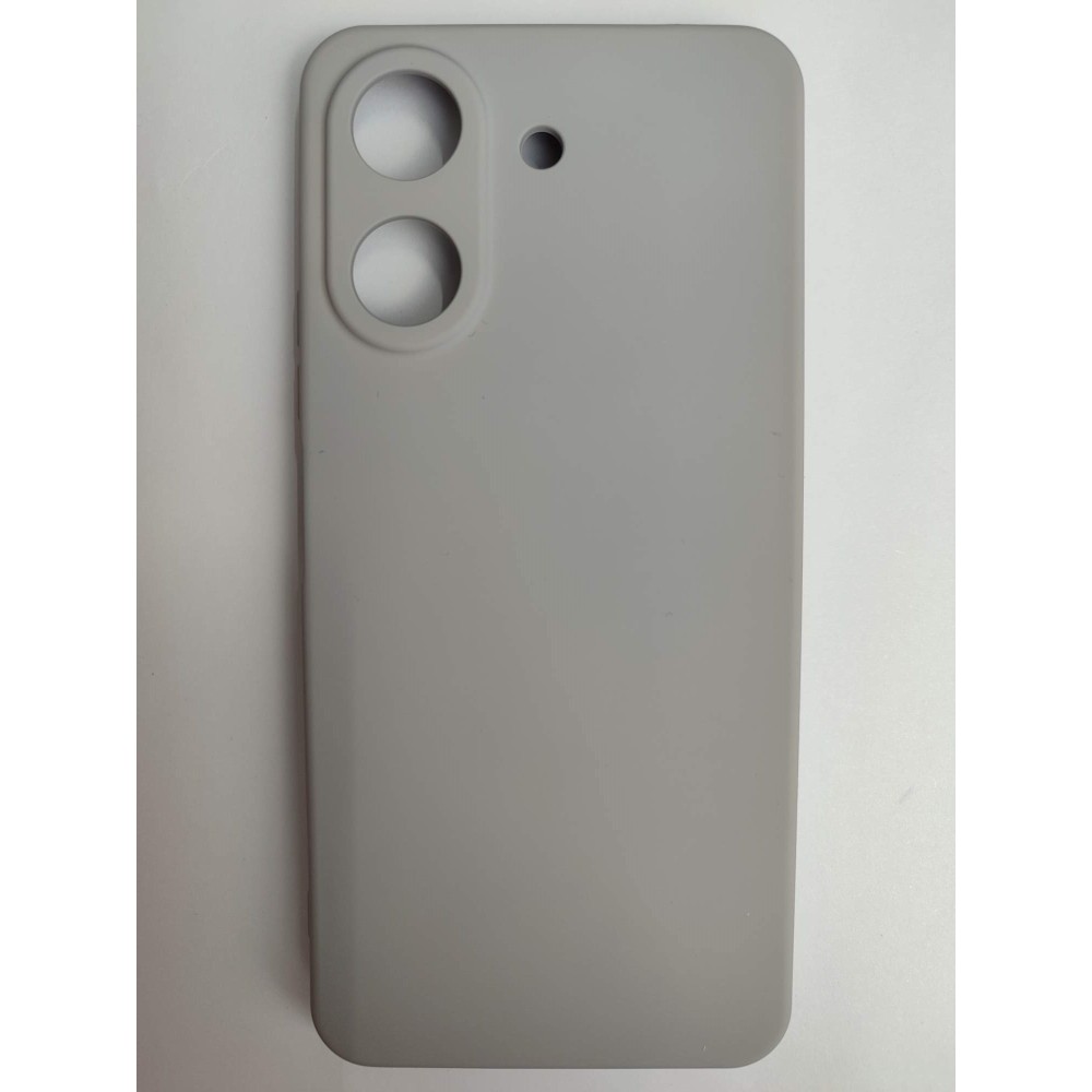 Чехол силиконовый Xiaomi Redmi 13C/POCO C65 Silicone Case без лого серый