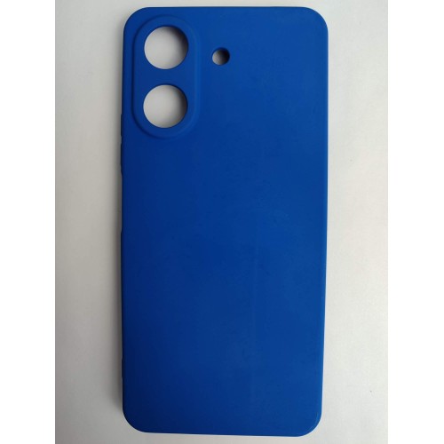Чехол силиконовый Xiaomi Redmi 13C/POCO C65 Silicone Case без лого синий