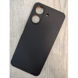 Чехол силиконовый Xiaomi Redmi 13C/POCO C65 Silicone Cover без лого черный