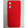 Чехол силиконовый Xiaomi Redmi 13C/POCO C65 Silicone Cover без лого красный