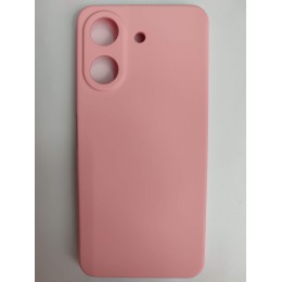 Чехол силиконовый Xiaomi Redmi 13C/POCO C65 Silicone Cover без лого розовый