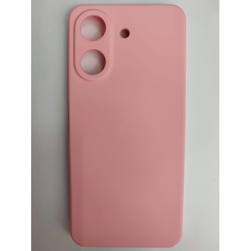 Чехол силиконовый Xiaomi Redmi 13C/POCO C65 Silicone Cover без лого розовый