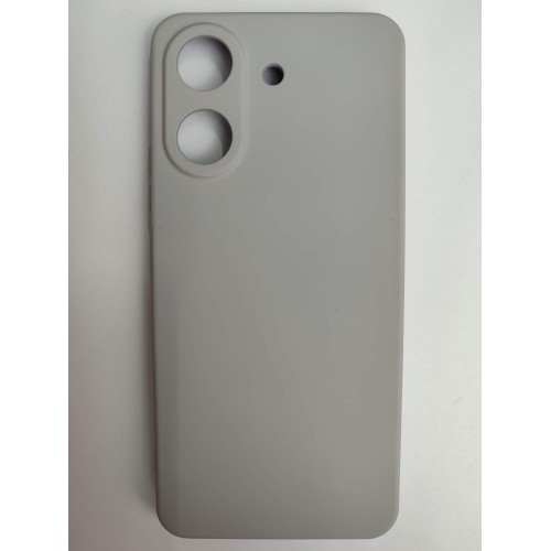 Чехол силиконовый Xiaomi Redmi 13C/POCO C65 Silicone Cover без лого серый