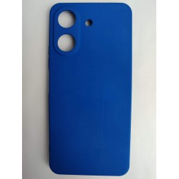 Чехол силиконовый Xiaomi Redmi 13C/POCO C65 Silicone Cover без лого синий