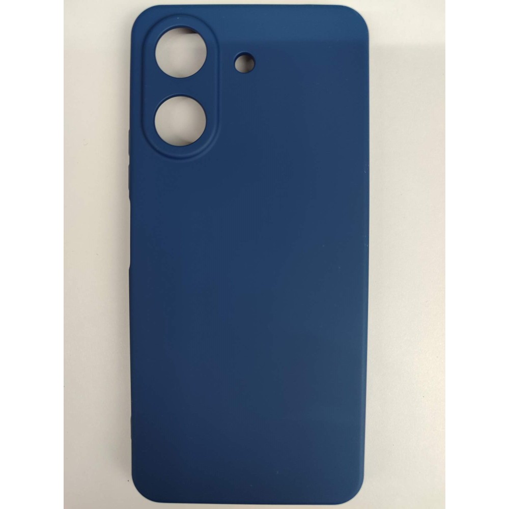 Чехол силиконовый Xiaomi Redmi 13C/POCO C65 Silicone Cover без лого темно-синий